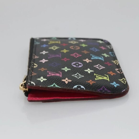 LOUIS VUITTON Multicolor Pochette Cles NM Coin Purse Black - Picture 5 of 15